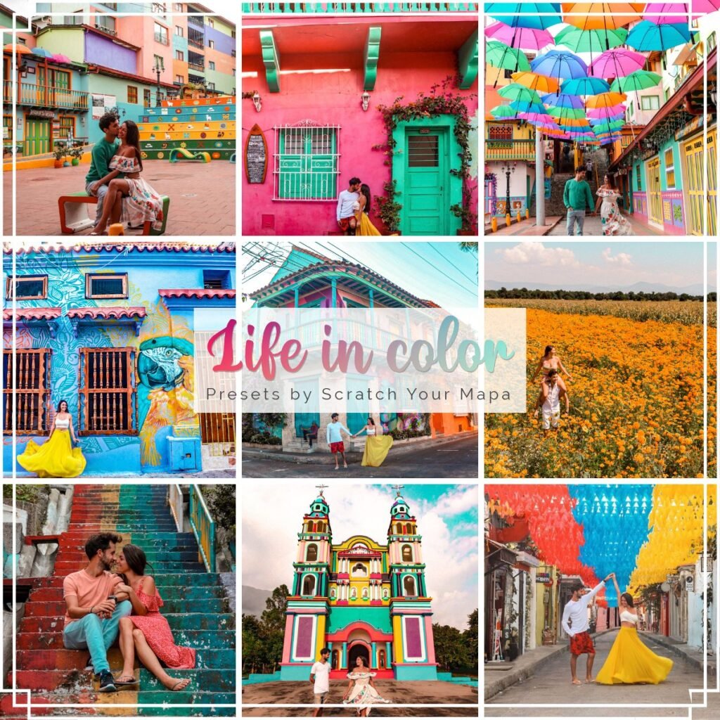 Lightroom presets – Life in color – Scratch Your Mapa Shop